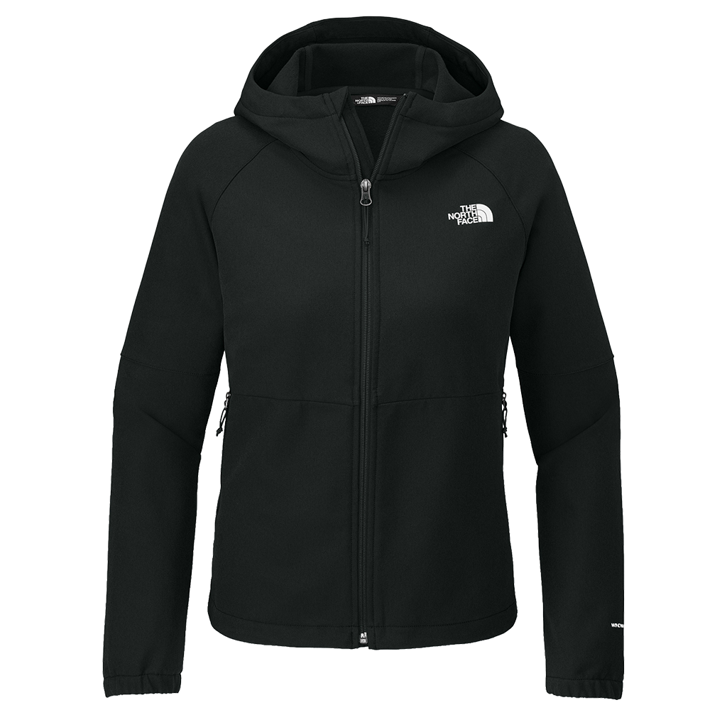 The North Face Women's TNF Black Heather Barr Lake Hooded Softshell Jacket