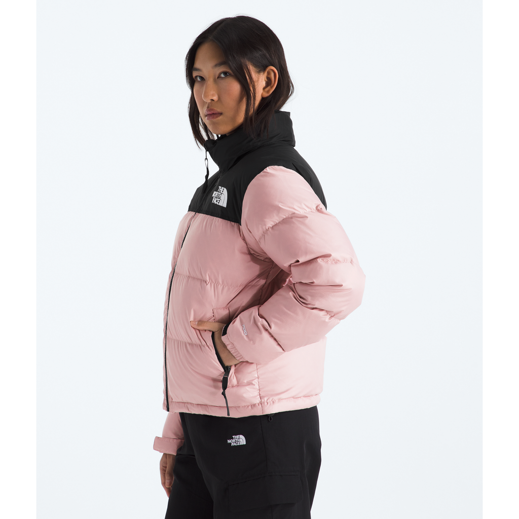 The North Face Women's 1996 Retro Nuptse Jacket in Metal Pink/TNF Black