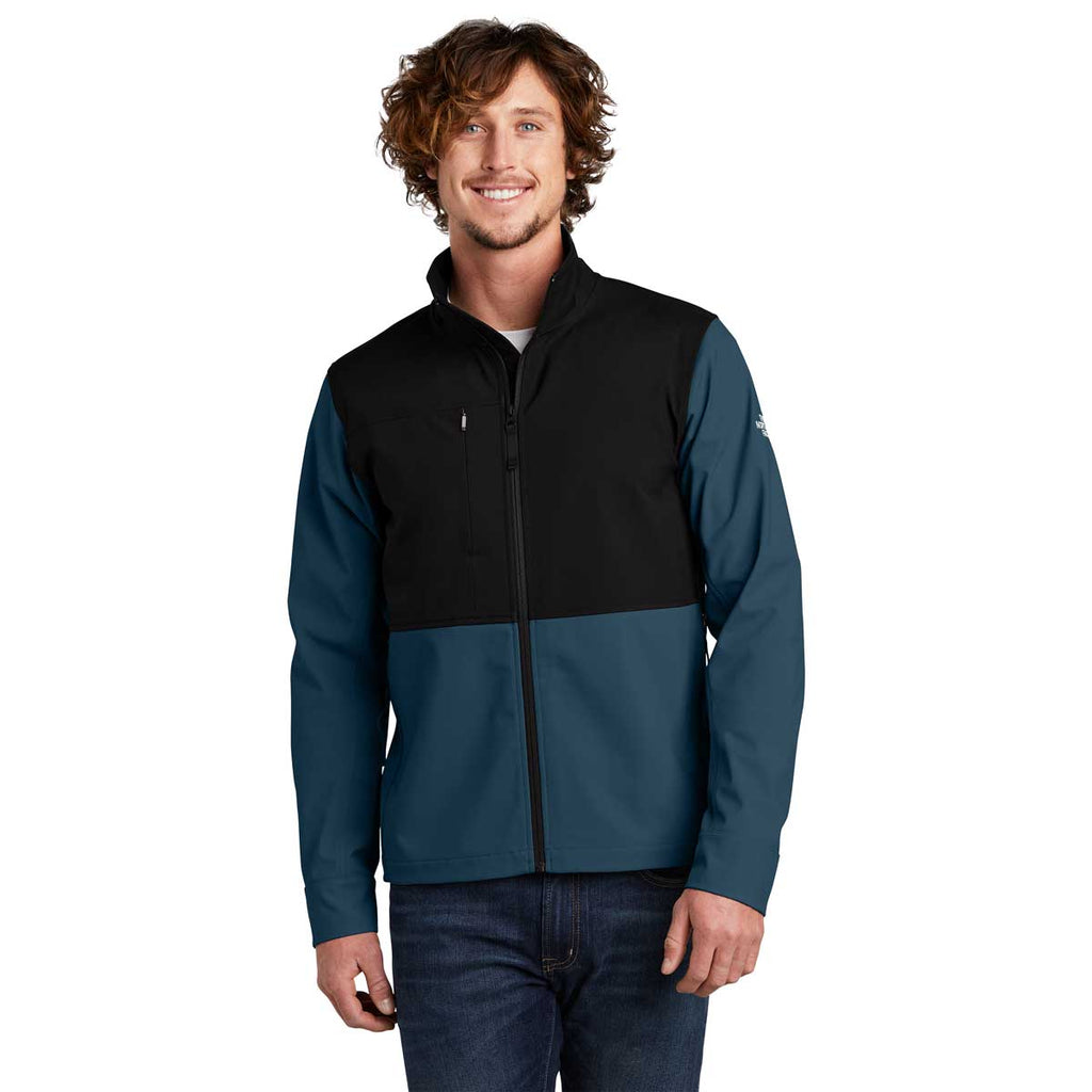 The North Face Men's Blue Wing Castle Rock Softshell Jacket
