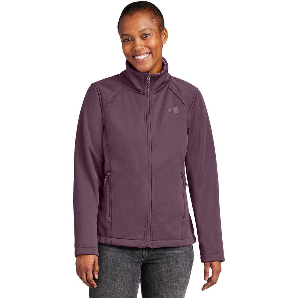 The North Face Women's TNF Blackberry Wine Chest Logo Ridgewall Softshell Jacket
