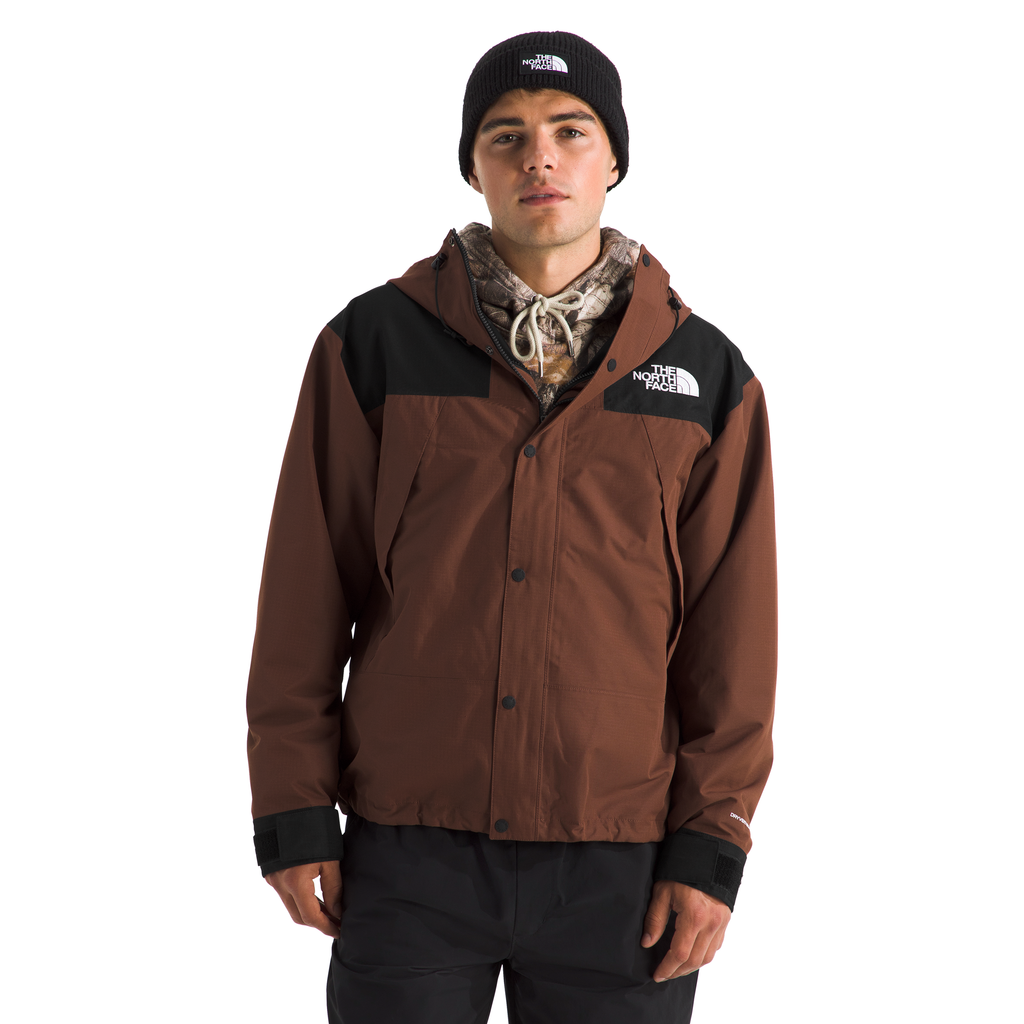 The North Face Men's DryVent Mono Mountain Jacket in Ember Soil/TNF Black