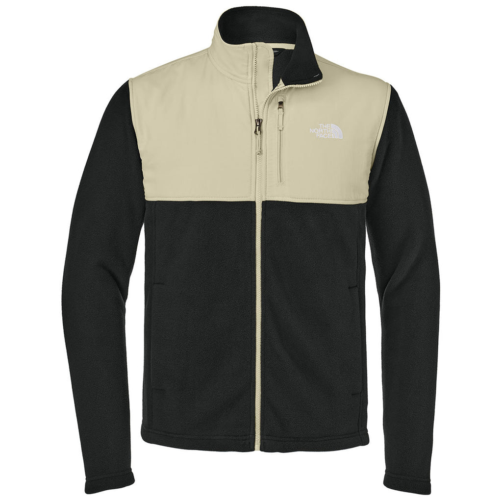 The North Face Men's TNF Black/Gravel Highest Peak Full-Zip Fleece Jacket