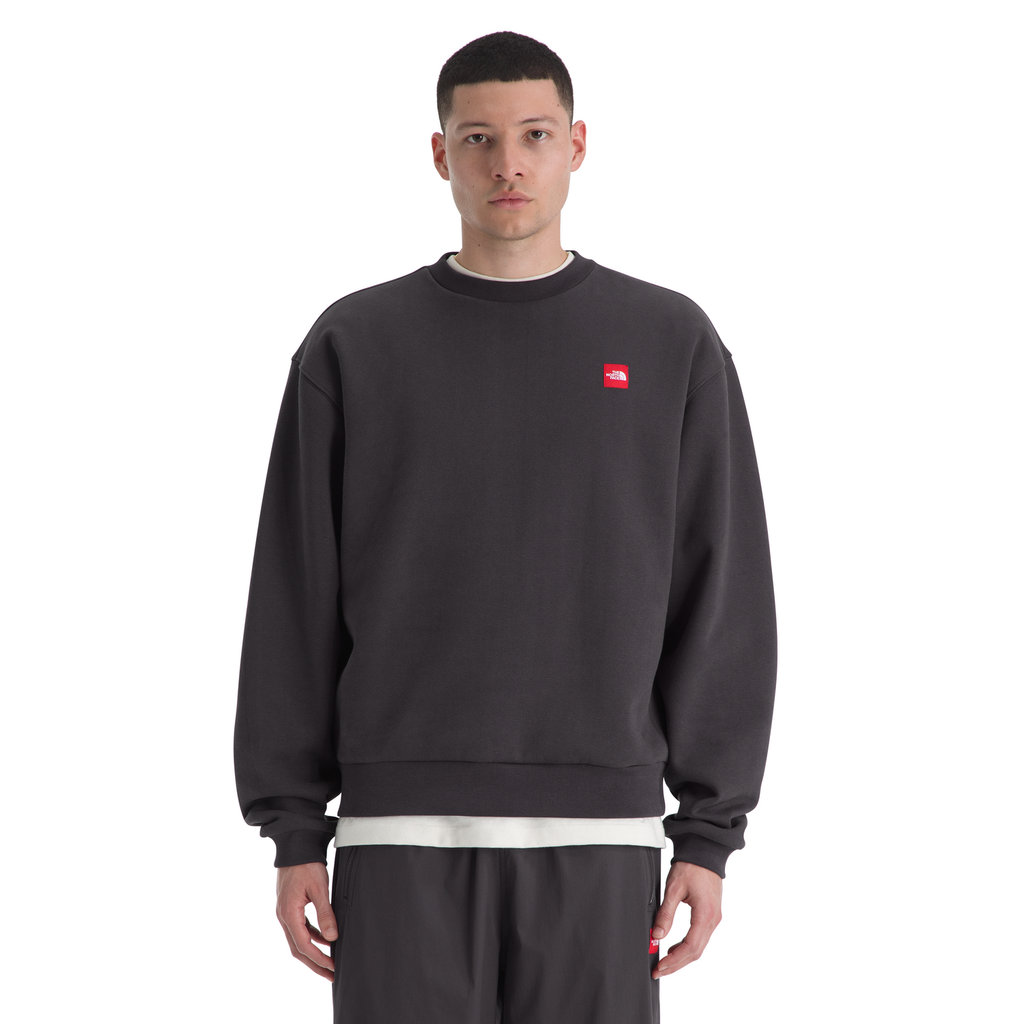 The North Face Men's Red Box Crewneck Sweatshirt in Obsidian