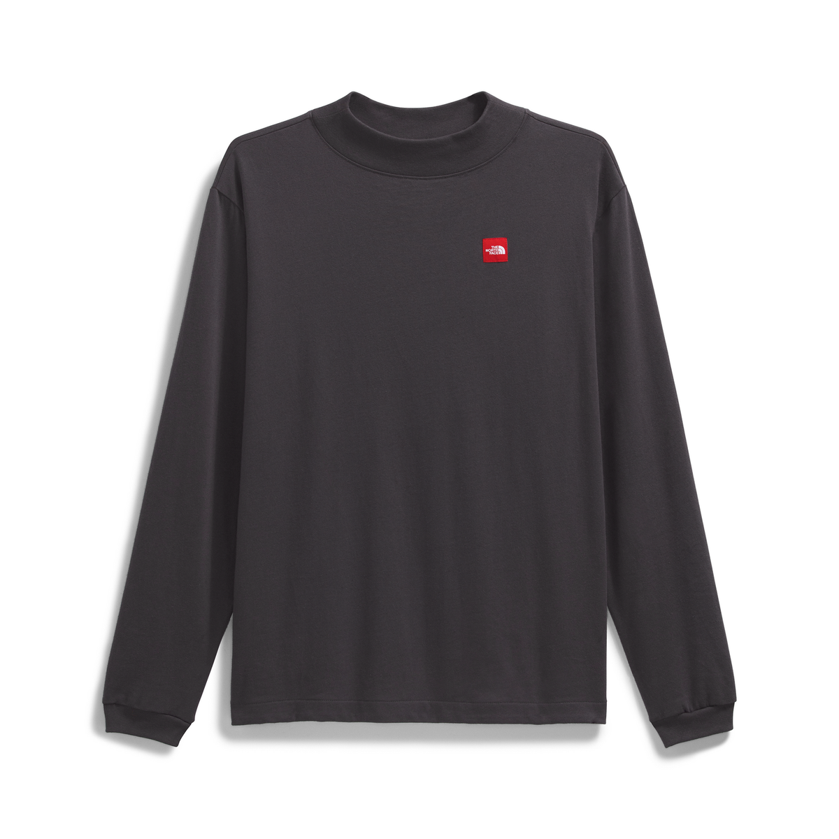 The North Face Men's Red Box Long-Sleeve T-Shirt in Obsidian