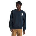 The North Face Celebration Relaxed Graphic Crewneck Sweatshirt in Summit Navy