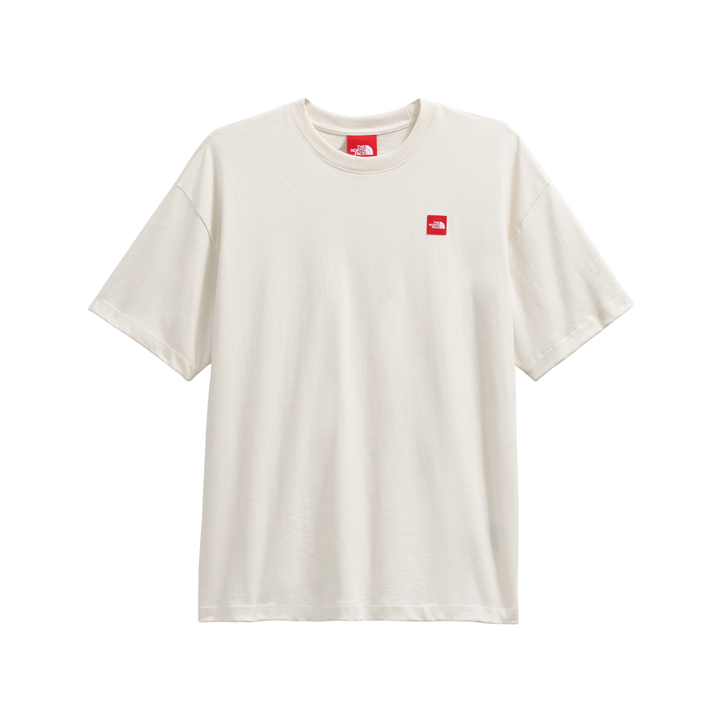 The North Face Men's Red Box Short-Sleeve T-Shirt in White Dune