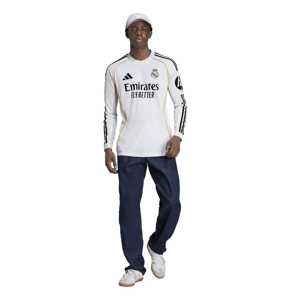 Real Madrid 2025/26 Home Long Sleeves Jersey